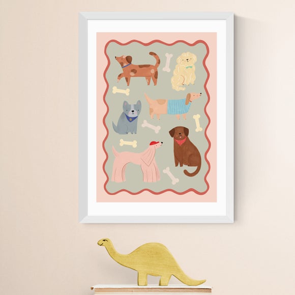 East End Prints Dogs in Sage and Pink Print - image 1