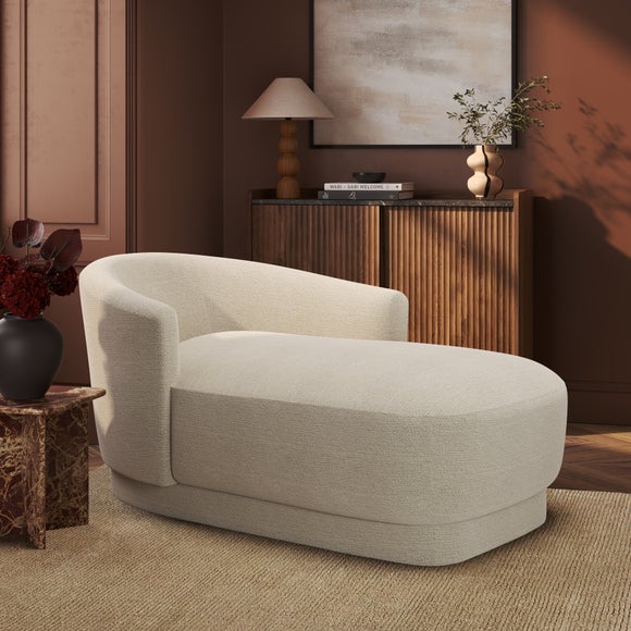 Carmen Chunky Chenille Chaise Longue - image 1