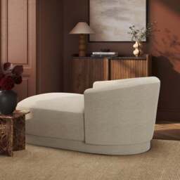 Carmen Chunky Chenille Chaise Longue - thumbnail 2