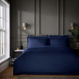 Hotel Cotton Sateen 400 Thread Count Duvet Cover & Pillowcase Set - thumbnail 1