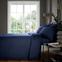 Hotel Cotton Sateen 400 Thread Count Duvet Cover & Pillowcase Set - thumbnail 5