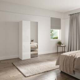 Wiemann Kahla 2 Door Mirrored Wardrobe - thumbnail 1