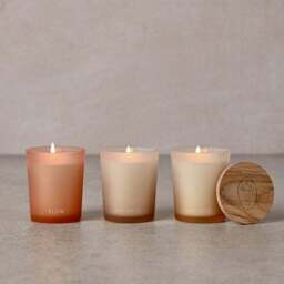 Serenity Tranquil Set of 3 Flow, Balance & Breathe Votive Candles - thumbnail 2