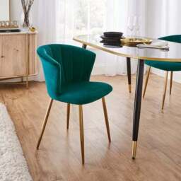 Kendall Dining Chair, Velvet - thumbnail 2