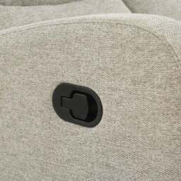 Rena Tonal Faux Linen Manual Recliner 3 Seater Sofa - thumbnail 3