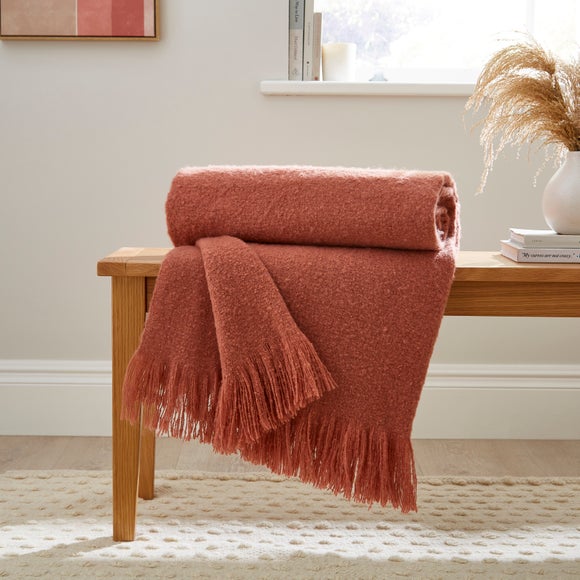 Brushed Boucle Throw Blanket - image 1