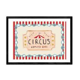 East End Prints Circus Ticket Print - thumbnail 2