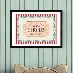 East End Prints Circus Ticket Print - thumbnail 1