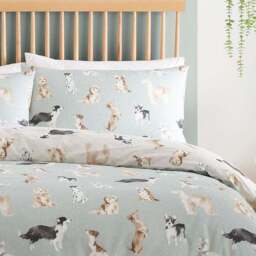 Cute Dogs Polycotton Duvet Cover & Pillowcase Set - thumbnail 2