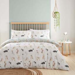 Cute Dogs Polycotton Duvet Cover & Pillowcase Set - thumbnail 3