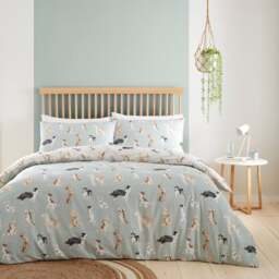 Cute Dogs Polycotton Duvet Cover & Pillowcase Set - thumbnail 1