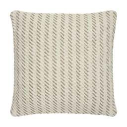 Jute Stripe Cotton Square Cushion Cover - thumbnail 3