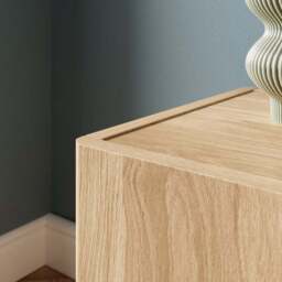 "Hatton Extra Wide TV Unit For TVs Up To 75"", Oak Effect" - thumbnail 3