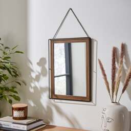 Fulton Rectangle Hanging Chain Wall Mirror - thumbnail 1
