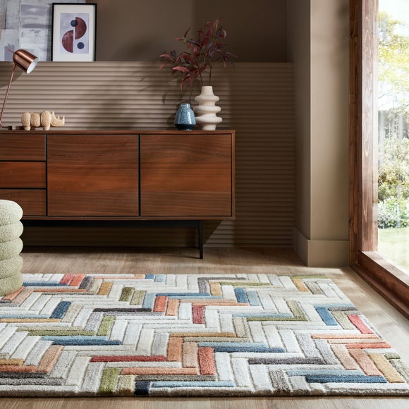 Russo Wool Geometric Modern Rug - image 1