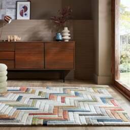 Russo Wool Geometric Modern Rug - thumbnail 1