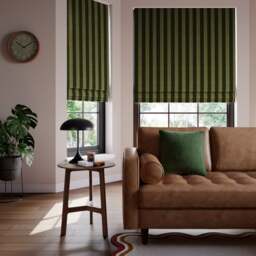 Elements Velvet Stripe Made to Measure Roman Blind - thumbnail 1