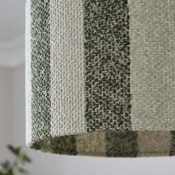 Beatrice Boucle Stripe Easy Fit Drum Lamp Shade - thumbnail 4