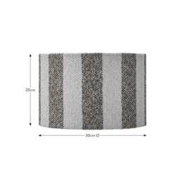 Beatrice Boucle Stripe Easy Fit Drum Lamp Shade - thumbnail 5