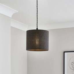 Barkweave Drum Lamp Shade - thumbnail 3