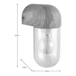 Wooden Outdoor Wall Light - thumbnail 5