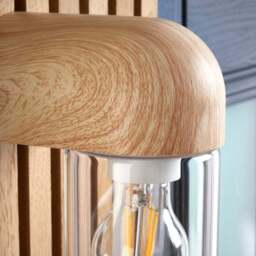 Wooden Outdoor Wall Light - thumbnail 3