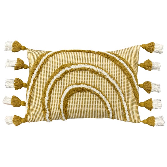 Furn. Rainbow Tuft Cotton Rectangle Cushion - image 1