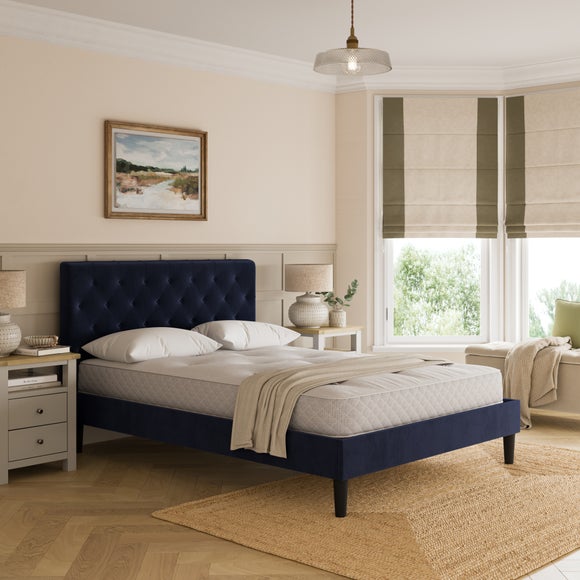 Emberly Velvet Bed Frame - image 1