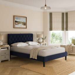 Emberly Velvet Bed Frame - thumbnail 1