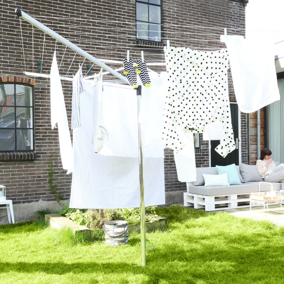 Brabantia 4 Arm Rotary Top Spinner Washing Line, 60m - image 1