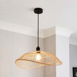 Elements Jaula Rattan Pendant Light - thumbnail 1