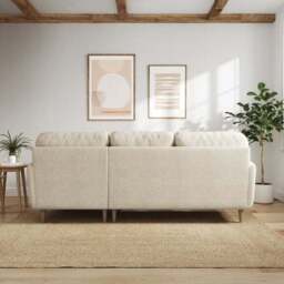 Sven Chunky Tonal Weave Large Corner Chaise Sofa - thumbnail 3