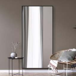 Artus Aluminium Rectangle Full Length Wall Mirror - thumbnail 1