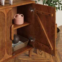 Khari 4 Door Large Sideboard, Mango Wood - thumbnail 3
