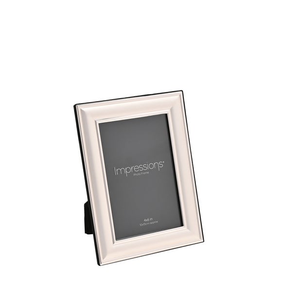 Impressions Silver Plated Border Edge Photo Frame - image 1