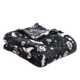 Bedlam Boo Fleece Throw Blanket 120cm x 150cm - thumbnail 3