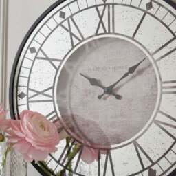 Bates Mirrored Face Wall Clock - thumbnail 2
