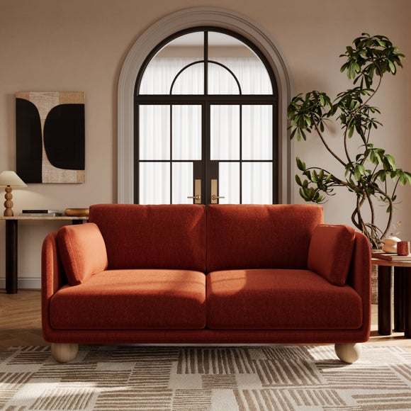 Armitage Chenille 2 Seater Sofa with Ball Feet - image 1