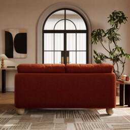 Armitage Chenille 2 Seater Sofa with Ball Feet - thumbnail 2