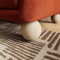 Armitage Chenille 2 Seater Sofa with Ball Feet - thumbnail 5