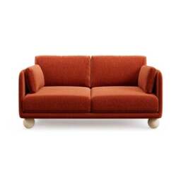 Armitage Chenille 2 Seater Sofa with Ball Feet - thumbnail 6