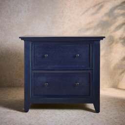 Origin of Colour 2 Drawer Wide Bedside Table