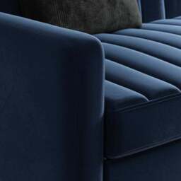 Kendall Quilted Velvet Clic Clac Storage Sofa Bed - thumbnail 5