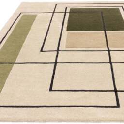 Asiatic Reef Outline Khaki Wool Rug - thumbnail 5