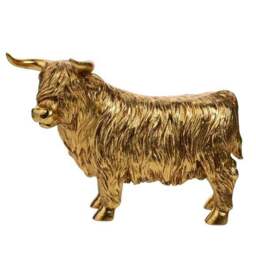 Hestia Gold Highland Cow Ornament - thumbnail 3