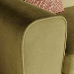 Abel Matte Velvet 2 Seater Sofa - thumbnail 4