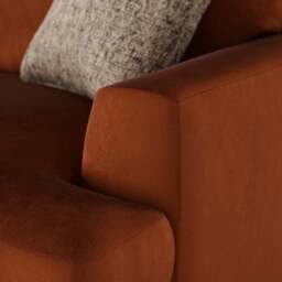 Lawson Matte Plush Velvet 3 Seater Sofa - thumbnail 5