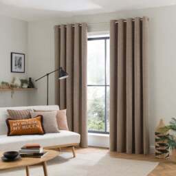 Genoa Chenille Blackout Eyelet Curtains - thumbnail 2