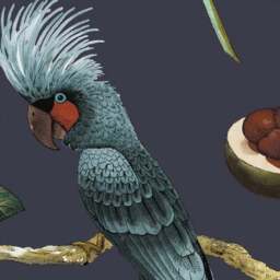 Maximalist Cockatoo Made To Order Curtain Tieback - thumbnail 3