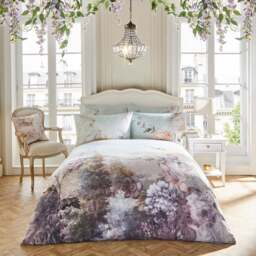 Holly Willoughby Dramatic Blooms 100% Cotton Duvet Cover and Pillowcase Set - thumbnail 1